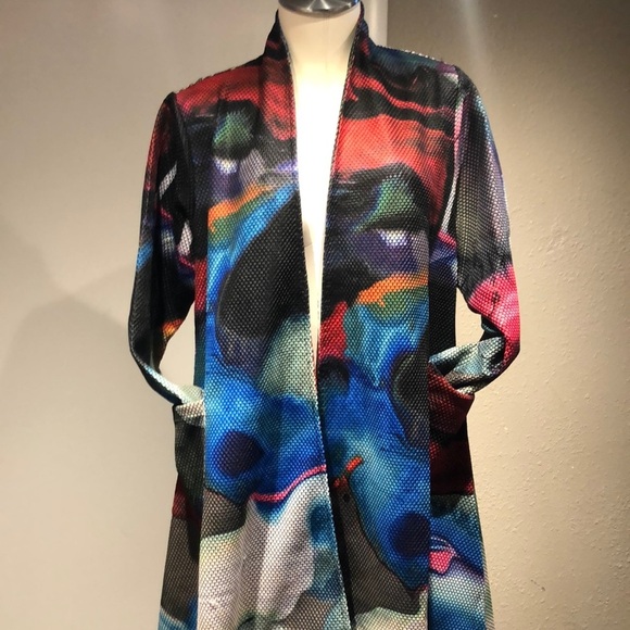 Radzoli Multicolor Abstract Jacket - Picture 3 of 12